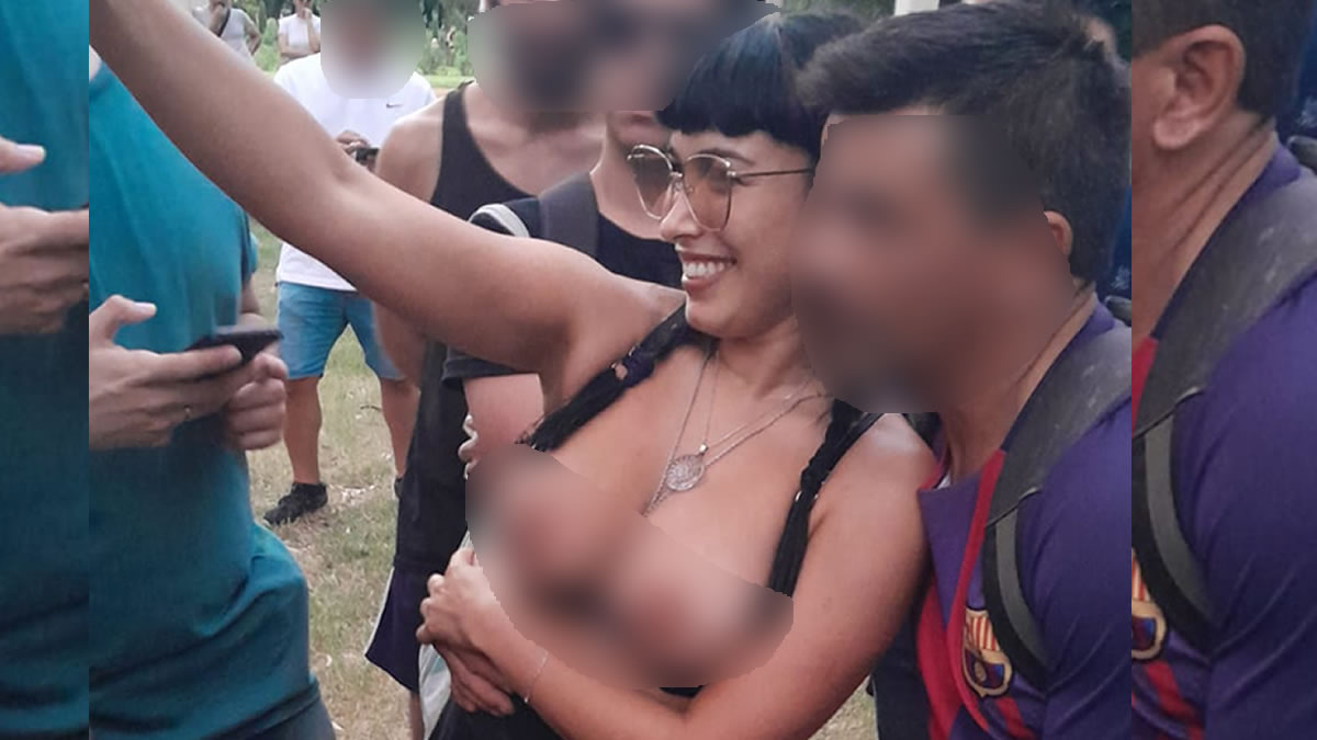 Influencer porno en Rosario desnudos y sexo en el Parque Independencia imagen